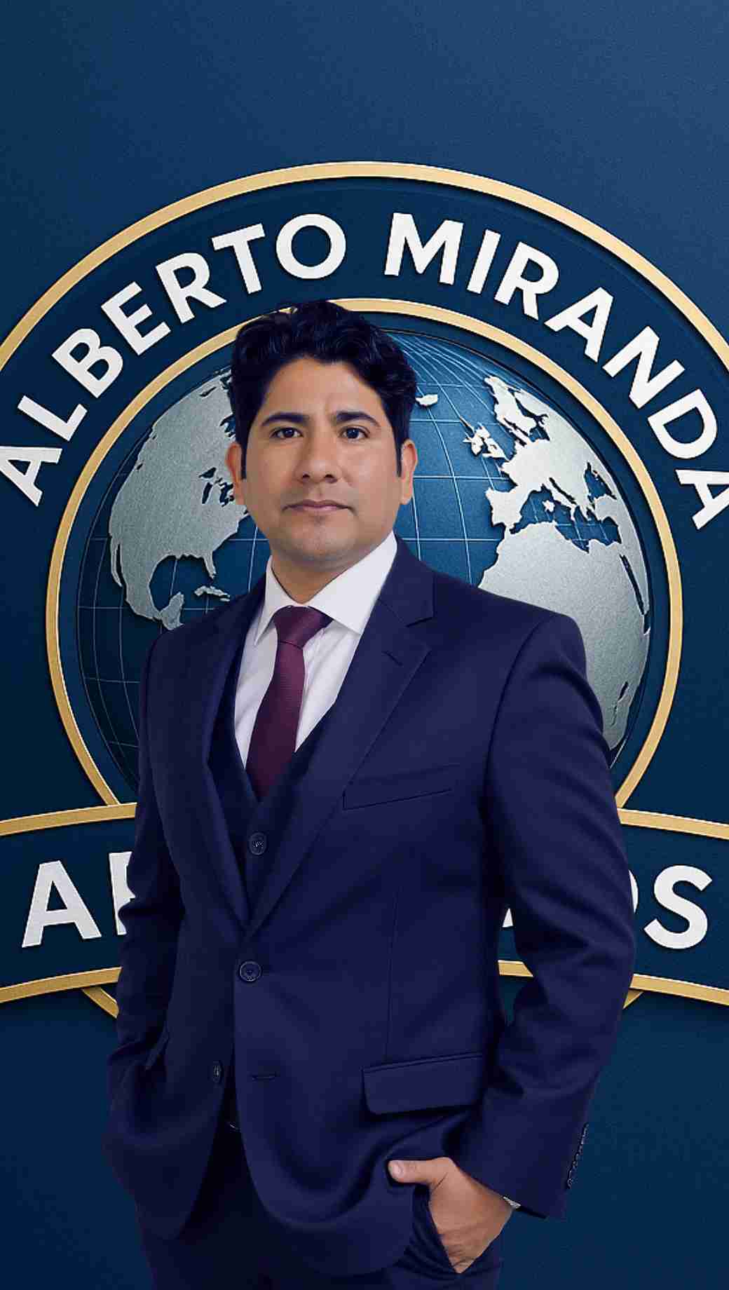 Professional portrait of Dr. Alberto Miranda, exequatur specialist attorney in Peru